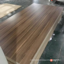 17 mm thickness special brown wood color melamine mdf wood  for  guest room furniture